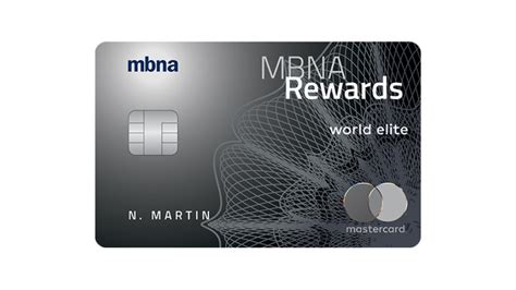 mbna reward credit card